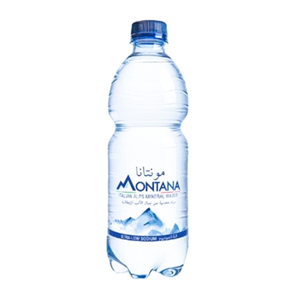 مونتانا مياه معدنية طبيعية 500 مل في عبوة بلاستيكية